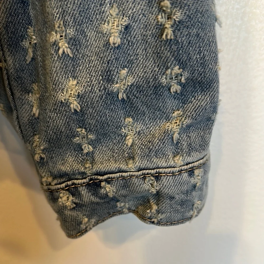 “Tribal Jeans” Ladies Denim Star Pattern Jacket-NWT - Picture 7 of 11